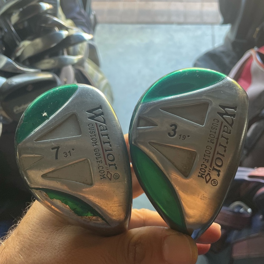 Warrior Custom Golf Hybrid Wood 3 And 7 in right hand